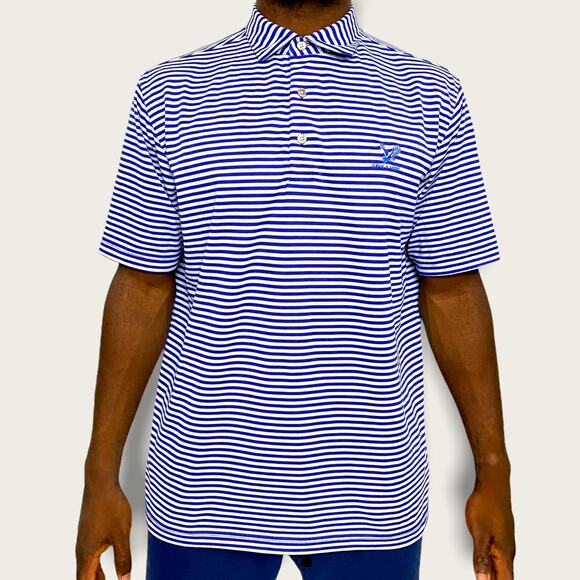 Private Estate Hawks Nest Striped Polo Medium - Picture 1 of 4